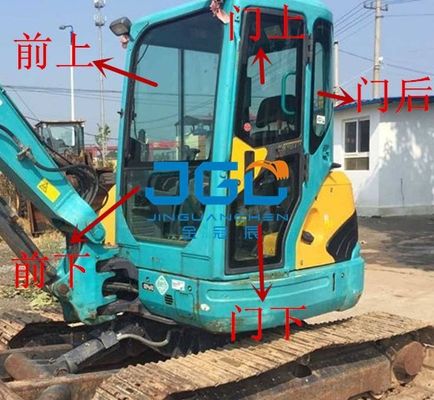 KX155 161 135-3S Εκσκαφέας Μπροστά και πίσω Αριστερές και δεξιές πόρτες, άνω και κάτω παρμπρίζ