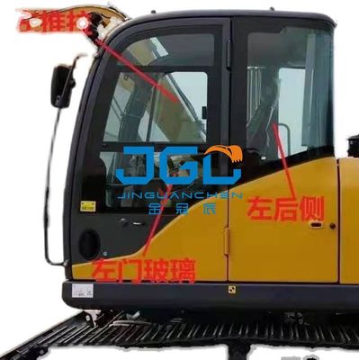 XE75DA 85C 80 Μπροστινός εκσκαφέας γυαλί κάτω γραναζιού Μπροστινός αποσβεστήρας γυαλί Πίσω πλευρά Καμπυλωτό γυαλί