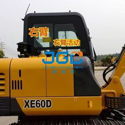 XE60D Εκσκαφέας Μπροστινό παρμπρίζ Μπροστινό Κάτω Πόρτα Φεγγίτης Δεξιός βραχίονας σκληρυμένο γυαλί