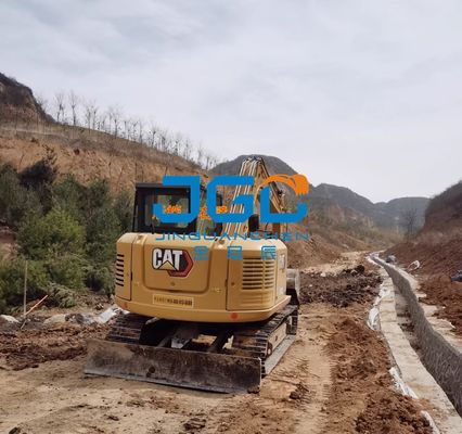 307 309 Σπρώξτε και τραβήξτε τον βραχίονα του παραθύρου Γυαλί της αριστερής πόρτας πριν και μετά το παρμπρίζ του εκσκαφέα