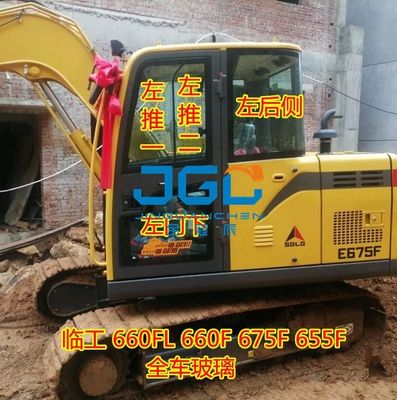 Excavator 660 680 690E F Μπροστινό γρανάζι Συρόμενο παράθυρο Πόρτα Κάτω Πίσω Πόρτα Γραναζιού Πίσω σκληρυμένο τζάμι
