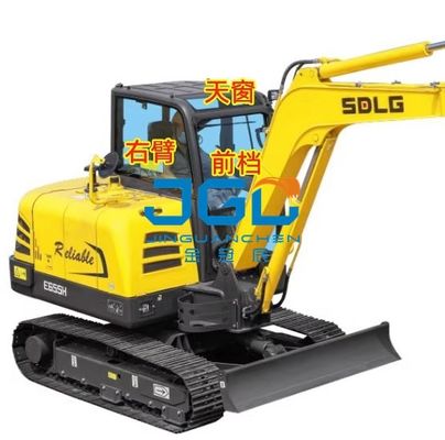 E690H/635/655/675/685 Παρμπρίζ εκσκαφέας Πίσω πλευρική κάμψη Δεξιός βραχίονας φεγγίτης