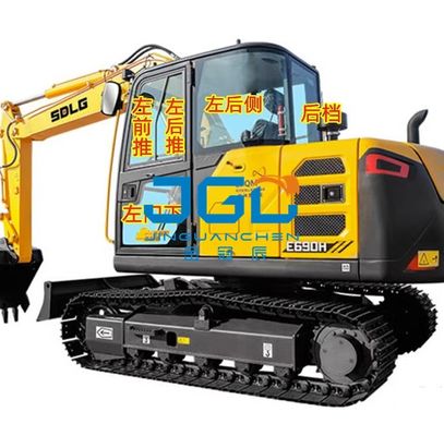 E690H/635/655/675/685 Παρμπρίζ εκσκαφέας Πίσω πλευρική κάμψη Δεξιός βραχίονας φεγγίτης