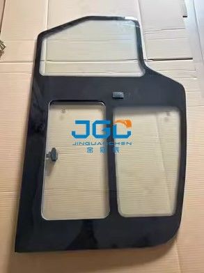 75S-9 75X Excavator Glass Ολόκληρο τζάμι πόρτας με ενσωματωμένα εξαρτήματα μικρού παραθύρου