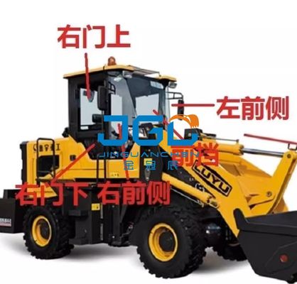 926 928 Forklift 930 φορτωτών φορτηγών μπροστινό ανώτερο και χαμηλότερο οπίσθιο μετριασμένο ασπίδα γυαλί πορτών αλεξήνεμων δευτερεύον