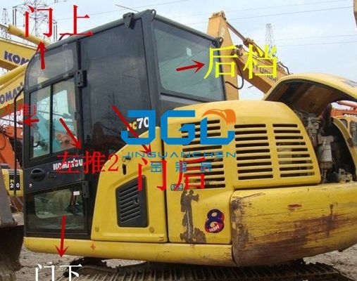 Pc60-8 70-8 πόρτες εκσκαφέων και παράθυρα που αφήνονται και σωστός μπροστινό και πίσω μέρος ανεμοφράκτης γυαλιού