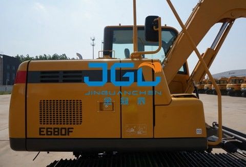 Αλεξήνεμο εκσκαφέων E680F 675F μπροστινό και πίσω μέρος που αφήνονται και σωστό γυαλί παραθύρων