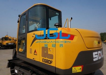 Αλεξήνεμο εκσκαφέων E680F 675F μπροστινό και πίσω μέρος που αφήνονται και σωστό γυαλί παραθύρων