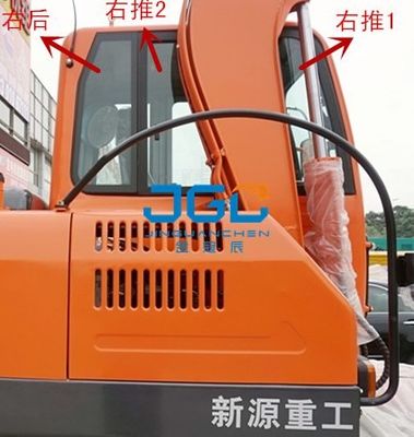 Xy75w-8 65W-8 πόρτες γυαλιού εκσκαφέων και παράθυρα που αφήνονται και σωστός μπροστινό και πίσω μέρος ανεμοφράκτης