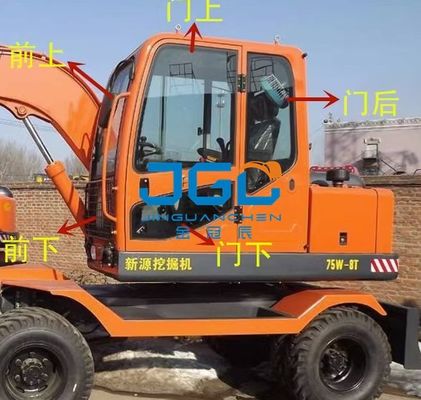 Xy75w-8 65W-8 πόρτες γυαλιού εκσκαφέων και παράθυρα που αφήνονται και σωστός μπροστινό και πίσω μέρος ανεμοφράκτης
