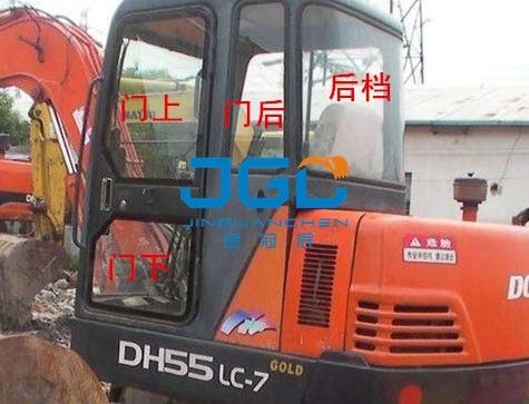 Γυαλί dh55-lc-7 εκσκαφέων μπροστινό και πίσω μέρος ανεμοφράκτης, αριστερά και δεξιά πόρτες και παράθυρα