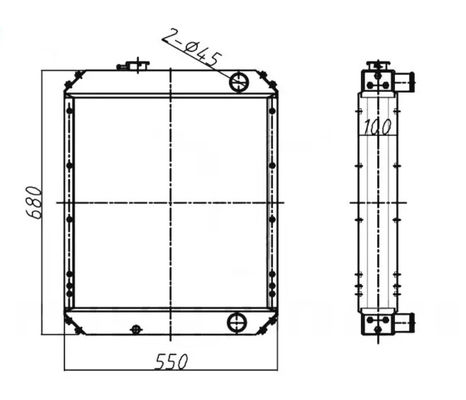 PC60-7C Αλουμινένιο ψυγείο εξορυκτήρα για PC60-7 PC60-7R-4D102 PC70-7 PC60-7E 201-03-72114