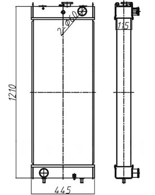 PC360-8 PC360LC-8 207-03-75121 Για τις εργοστασιακές πωλήσεις ψυκτικών εξορυκτών