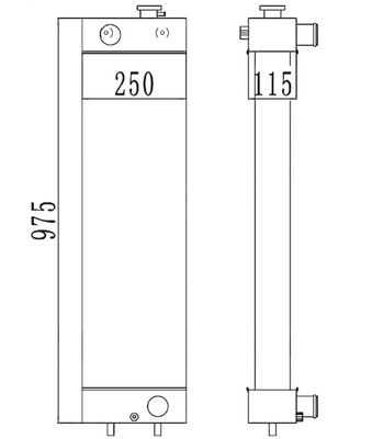 OEM 22B-03-12110 Ποιότητα PC128 PC138US-2 Ραδιενεργός εξοπλισμός εκσκαφής