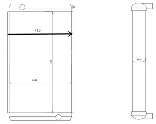 Αλουμινένιο ψυγείο για εξορυκτήρα L180F L50E L220E 11110637 11110685