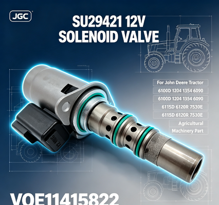 SU29421 VOE11415822 Σολενοειδής βαλβίδα 12V για ελκυστήρα 6100D 1204 1354 6090 6115D 6120R 7530E Μέρος γεωργικών μηχανών