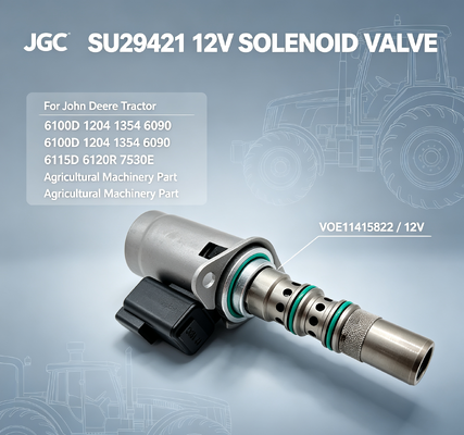 SU29421 VOE11415822 Σολενοειδής βαλβίδα 12V για ελκυστήρα 6100D 1204 1354 6090 6115D 6120R 7530E Μέρος γεωργικών μηχανών