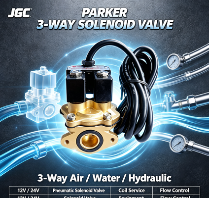 Parker 3-Way Air Πνευματική Ηλεκτροβαλβίδα 12v 24v Υδραυλική Σπείρα Εξοπλισμός Σέρβις
