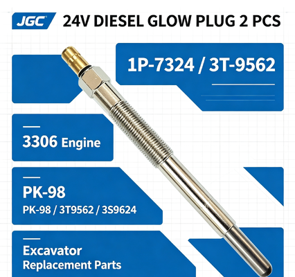 1P-7324 3T-9562 24V Μπουζί 2 ΤΕΜ 3306 Μηχανή SONOCMP Μπουζί Diesel για PK-98 3T9562 3S9624 7M1634 9H4577 Ανταλλακτικά Εκσκαφέα
