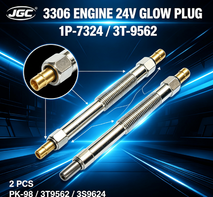 1P-7324 3T-9562 24V Μπουζί 2 ΤΕΜ 3306 Μηχανή SONOCMP Μπουζί Diesel για PK-98 3T9562 3S9624 7M1634 9H4577 Ανταλλακτικά Εκσκαφέα