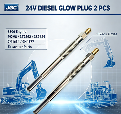 1P-7324 3T-9562 24V Μπουζί 2 ΤΕΜ 3306 Μηχανή SONOCMP Μπουζί Diesel για PK-98 3T9562 3S9624 7M1634 9H4577 Ανταλλακτικά Εκσκαφέα