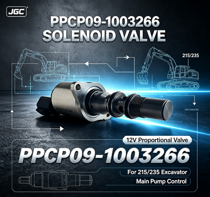 PPCP09-1003266 12V ανθεκτική βαλβίδα με αναλογικό σόλενοειδές από χάλυβα για την κύρια αντλία εκσκαφέα 215/235
