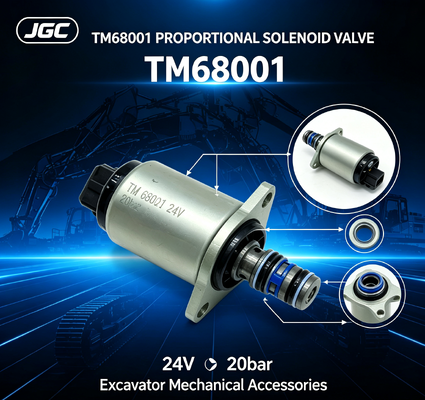 ΤΜ68001 Μηχανικά εξαρτήματα εκσκαφέα 24V 20bar Αναλογική σολενοειδή βαλβίδα εκσκαφέα