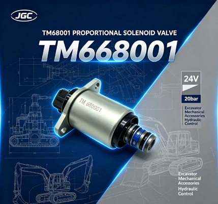 ΤΜ68001 Μηχανικά εξαρτήματα εκσκαφέα 24V 20bar Αναλογική σολενοειδή βαλβίδα εκσκαφέα