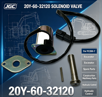 PC200-7 Τμήματα κατασκευαστικών μηχανημάτων Εξόρυξη Εναλλακτικά μέρη Σολενοειδής βαλβίδα για 20Y-60-32120