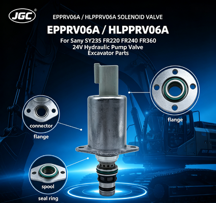 ΕΠΡΡΒ06Α 24V αναλογική βαλβίδα σόλενοειδούς HLPPRV06Α για Sany SY235 FR220 FR240 FR360 Υδραυλική αντλία εξορυκτικής μηχανής