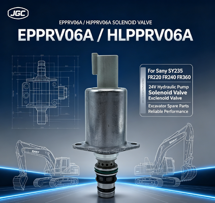 ΕΠΡΡΒ06Α 24V αναλογική βαλβίδα σόλενοειδούς HLPPRV06Α για Sany SY235 FR220 FR240 FR360 Υδραυλική αντλία εξορυκτικής μηχανής