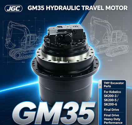 GM35 Τμήματα εξορυκτικών μηχανών Υδραυλικός κινητήρας ταξιδιού για Kobelco συμβατός με SK200-3 SK200-5 SK200-6