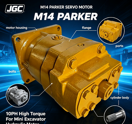 M14 παρκερ Σερβοκινητήρα 10hp Υδραυλική μηχανή υψηλής ροπής για μίνι εξορυκτήρα