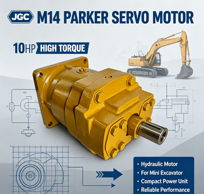 M14 παρκερ Σερβοκινητήρα 10hp Υδραυλική μηχανή υψηλής ροπής για μίνι εξορυκτήρα