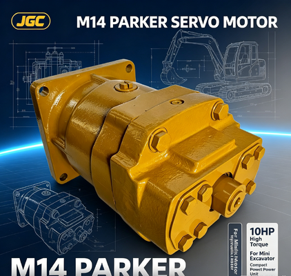 M14 παρκερ Σερβοκινητήρα 10hp Υδραυλική μηχανή υψηλής ροπής για μίνι εξορυκτήρα
