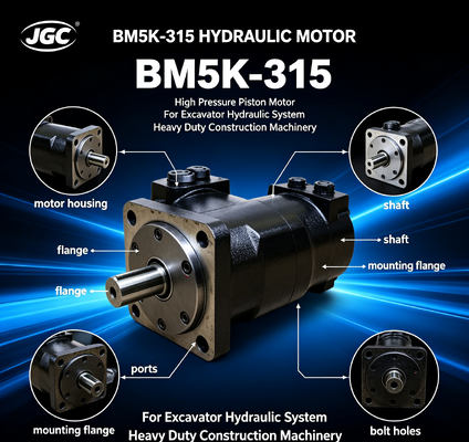 BM5K-315 Υδραυλικός κινητήρας Υψηλής πίεσης κινητήρας έμβολο για εξορυκτήρα Υδραυλικό σύστημα Εργαλεία κατασκευής βαρέων βαρών