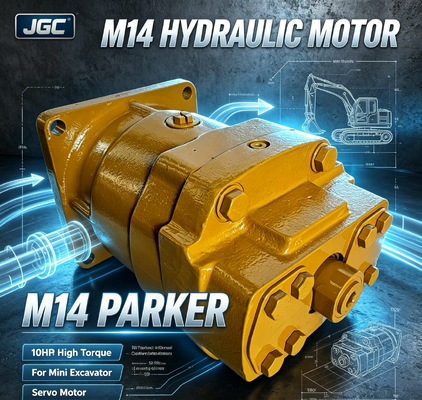 M14 παρκερ Σερβοκινητήρα 10hp Υδραυλική μηχανή υψηλής ροπής για μίνι εξορυκτήρα
